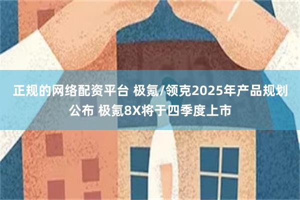 正规的网络配资平台 极氪/领克2025年产品规划公布 极氪8X将于四季度上市