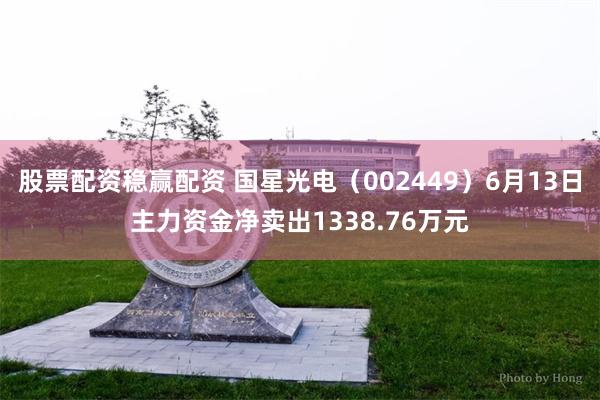 股票配资稳赢配资 国星光电（002449）6月13日主力资金净卖出1338.76万元