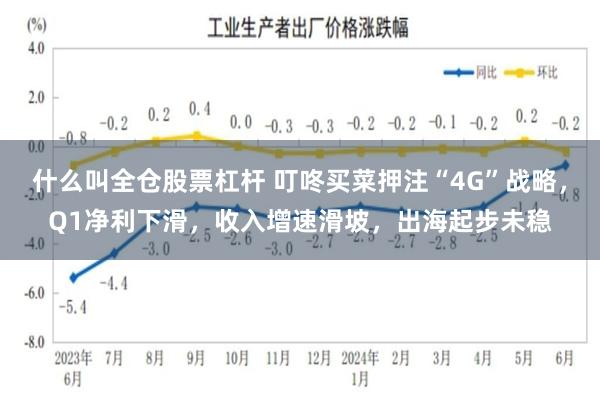 什么叫全仓股票杠杆 叮咚买菜押注“4G”战略，Q1净利下滑，收入增速滑坡，出海起步未稳
