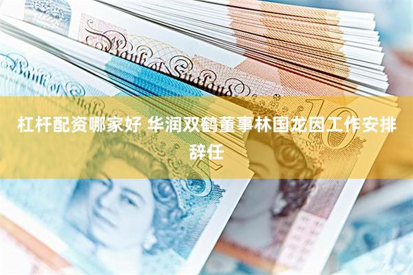 杠杆配资哪家好 华润双鹤董事林国龙因工作安排辞任
