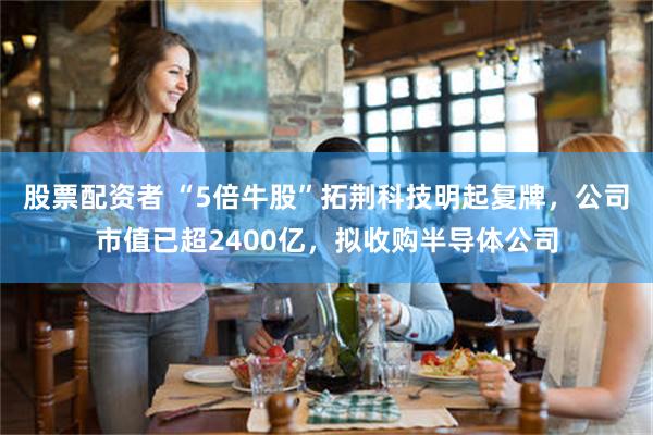 股票配资者 “5倍牛股”拓荆科技明起复牌，公司市值已超2400亿，拟收购半导体公司