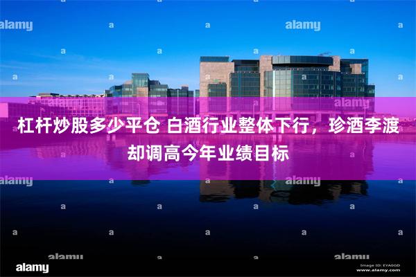 杠杆炒股多少平仓 白酒行业整体下行，珍酒李渡却调高今年业绩目标