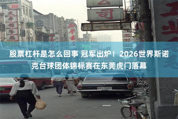 股票杠杆是怎么回事 冠军出炉！2026世界斯诺克台球团体锦标赛在东莞虎门落幕