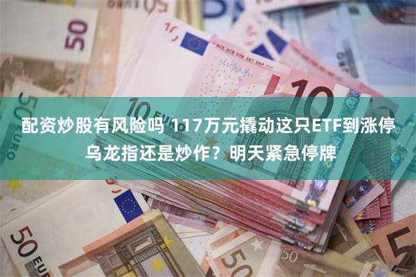 配资炒股有风险吗 117万元撬动这只ETF到涨停 乌龙指还是炒作?明天紧急停牌