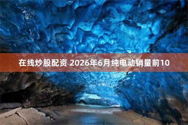 在线炒股配资 2026年6月纯电动销量前10