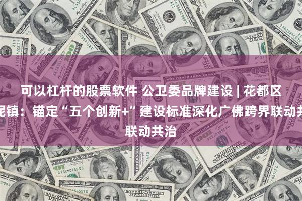 可以杠杆的股票软件 公卫委品牌建设 | 花都区赤坭镇：锚定“五个创新+”建设标准深化广佛跨界联动共治