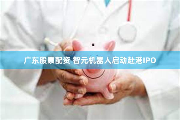 广东股票配资 智元机器人启动赴港IPO