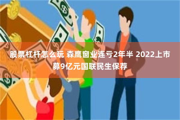 股票杠杆怎么玩 森鹰窗业连亏2年半 2022上市募9亿元国联民生保荐