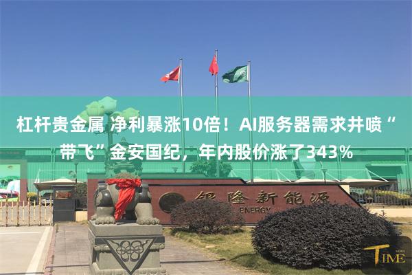 杠杆贵金属 净利暴涨10倍!AI服务器需求井喷“带飞”金安国纪,年内股价涨了343%