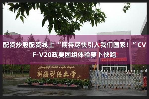 配资炒股配资线上 “期待尽快引入我们国家！”CVF-V20政要团组体验萝卜快跑