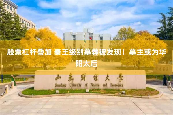股票杠杆叠加 秦王级别墓葬被发现！墓主或为华阳太后